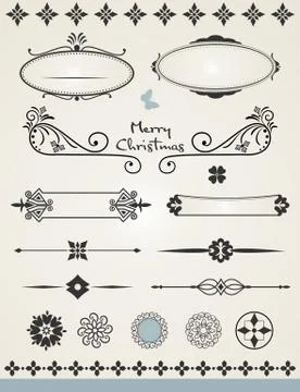 Page decorations Stock Illustration