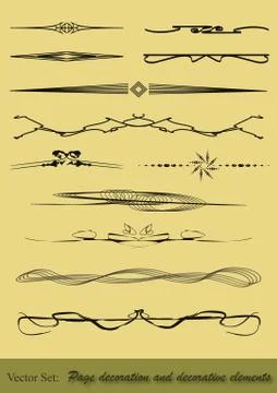 Page dividers Stock Illustration