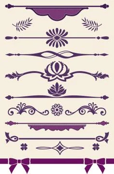 Page dividers Stock Illustration