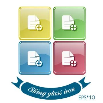 Page of the document. Stock Illustration