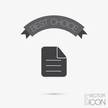 Page document sign Stock Illustration