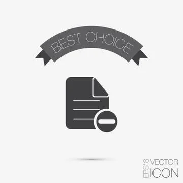 Page document sign Stock Illustration