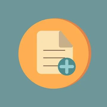 Page document sign Stock Illustration