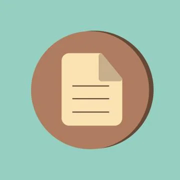 Page document sign Stock Illustration