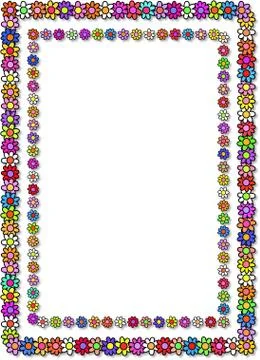 Page Floral Border Stock-Illustration