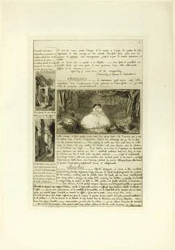 Page Four, from Letter on the Elements of Etching 1864 France. Etching on ... Foto stock