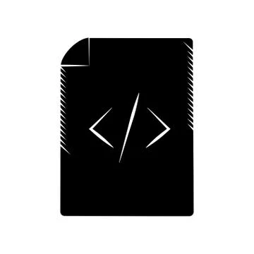 Page html coding web pictogram Stock Illustration