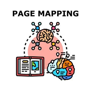 Page mapping vector concept of business analysis イラスト素材