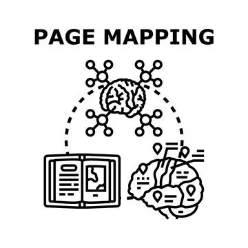 Page mapping vector concept of business analysis Stock Illustration