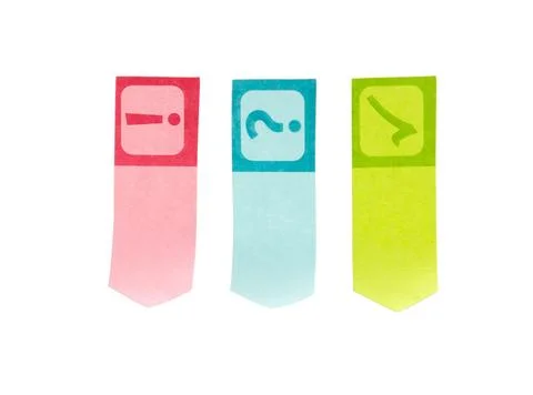 Page marker on white. Stock Photos