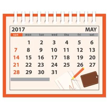 Page of may 2017 Stock Illustration