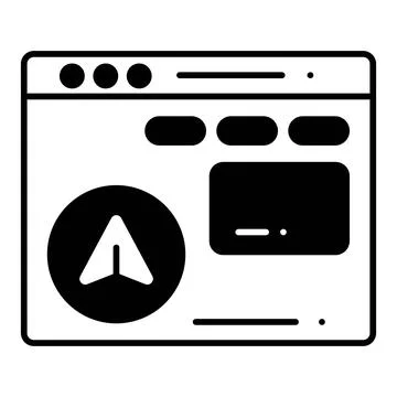 Page Navigation Dualtone Icon Stock Illustration