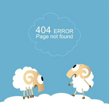 Page not found, 404 error Illustrazione stock