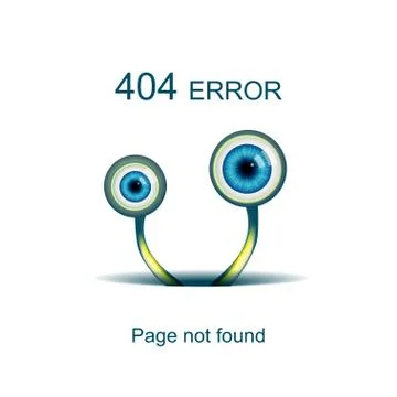 Page not found, 404 error Stock Illustration