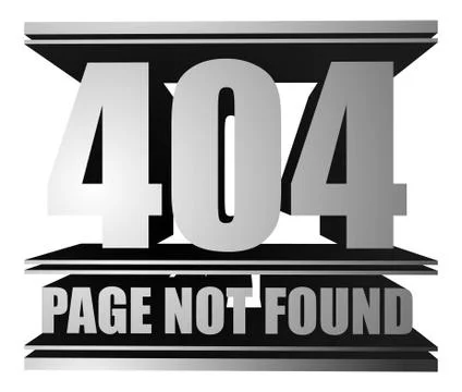 Page not found, 404 HTTP Header Code Stock-Illustration