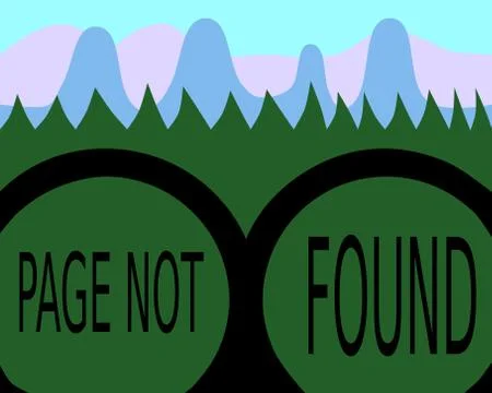 Page not found - binoculars (eps) Stock Illustration