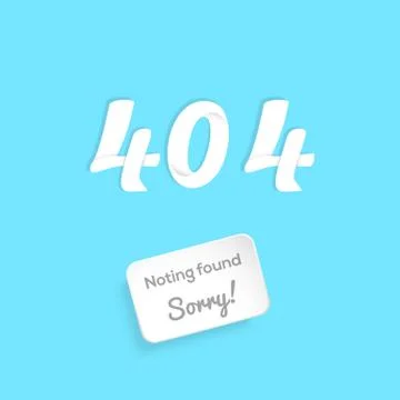 Page not found connection error. Abstract background with 3d paper style text Stock Illustration