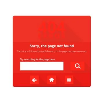 Page not found Error 404 Stock Illustration