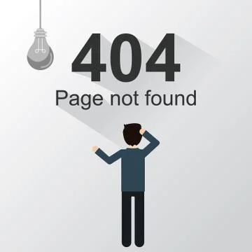 Page not found Error 404 Stock Illustration