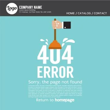 Page Not Found Error 404 Vector Illustration 스톡 일러스트