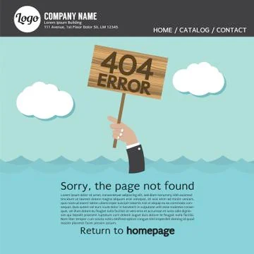 Page Not Found Error 404 Vector Illustration Stock Illustration