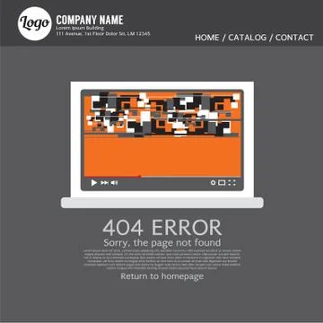 Page Not Found Error 404 Vector Illustration Stock Illustration