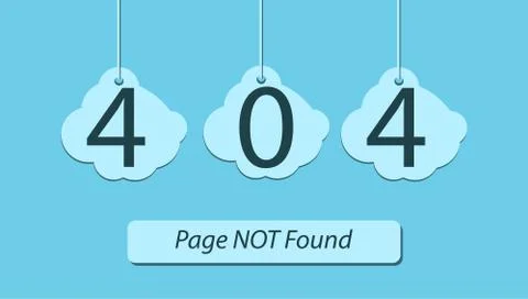 Page Not Found Error 404 Flat illustration イラスト素材