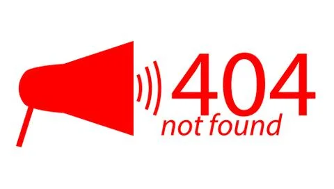 Page Not Found Error 404 Flat illustration Stock-Illustration