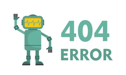 Page Not Found Error 404. Vector layout template Illustrazione stock