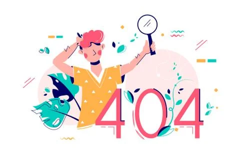 Page not found error Stockillustratie