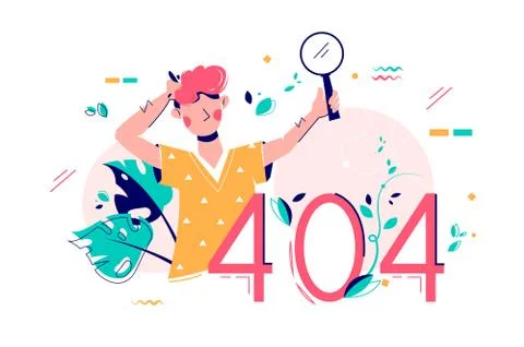 Page not found error Stock-Illustration