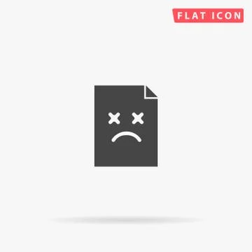 Page Not Found flat vector icon Stock Illustration