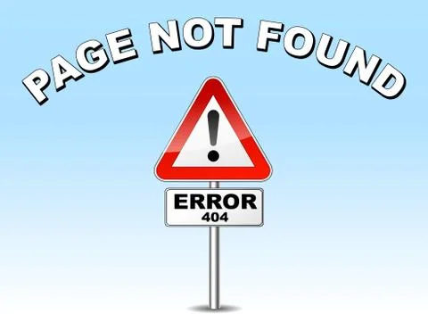 Page not found Stock Illustration