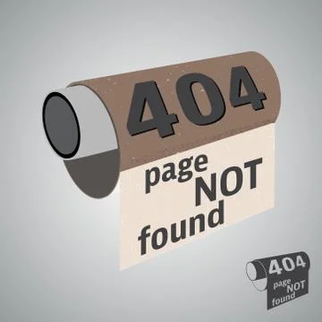 Page not found Stock Illustration