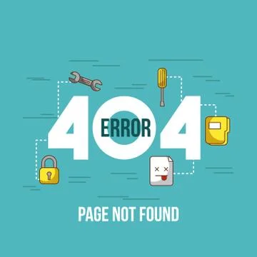 Page not found Stockillustratie