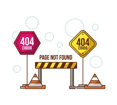 Page not found Stockillustratie