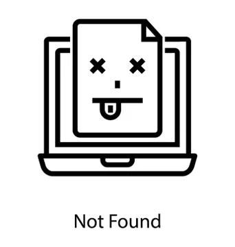 Page Not Found Stock Illustration