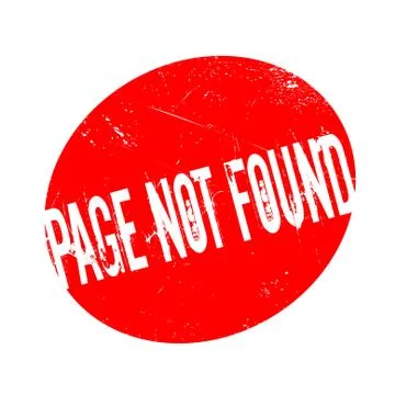 Page Not Found rubber stamp イラスト素材