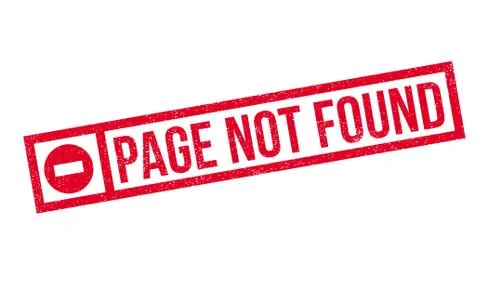 Page Not Found rubber stamp イラスト素材