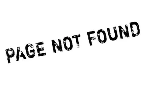 Page Not Found rubber stamp イラスト素材