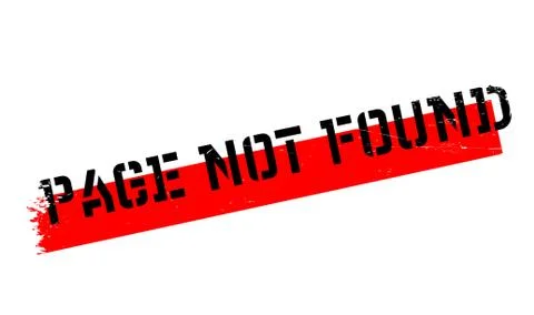 Page Not Found rubber stamp イラスト素材