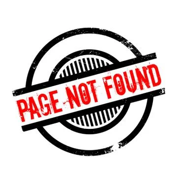 Page Not Found rubber stamp イラスト素材