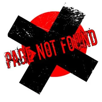 Page Not Found rubber stamp イラスト素材
