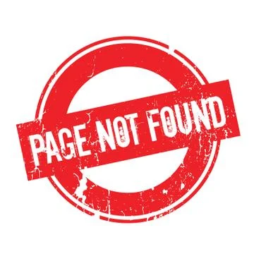 Page Not Found rubber stamp Illustrazione stock
