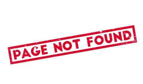 Page Not Found rubber stamp イラスト素材