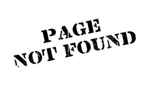 Page Not Found rubber stamp 스톡 일러스트