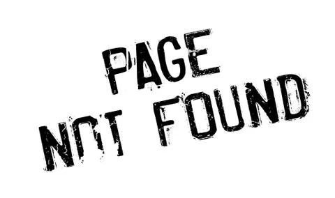 Page Not Found rubber stamp イラスト素材