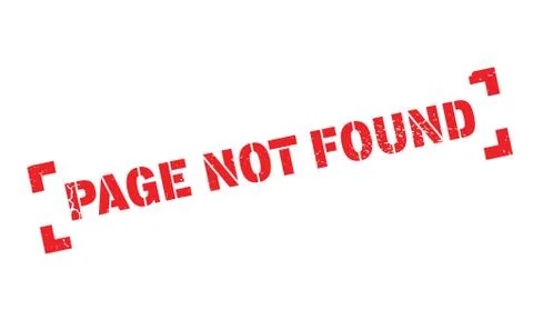 Page Not Found rubber stamp イラスト素材