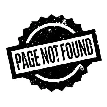 Page Not Found rubber stamp イラスト素材