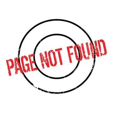 Page Not Found rubber stamp イラスト素材